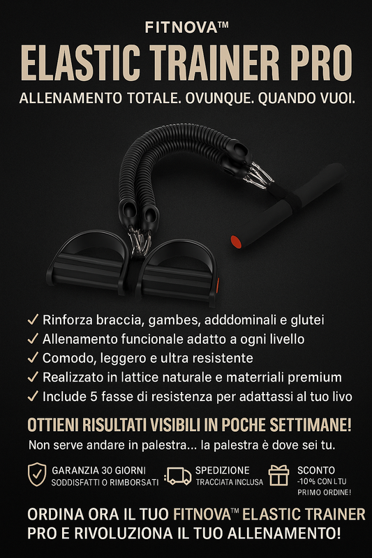 🔥 Fitnova™ Elastic Trainer Pro – La Tua Palestra Sempre con Te